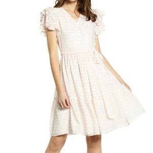 Rachel Parcell Tiered Ruffle Sleeve Dress